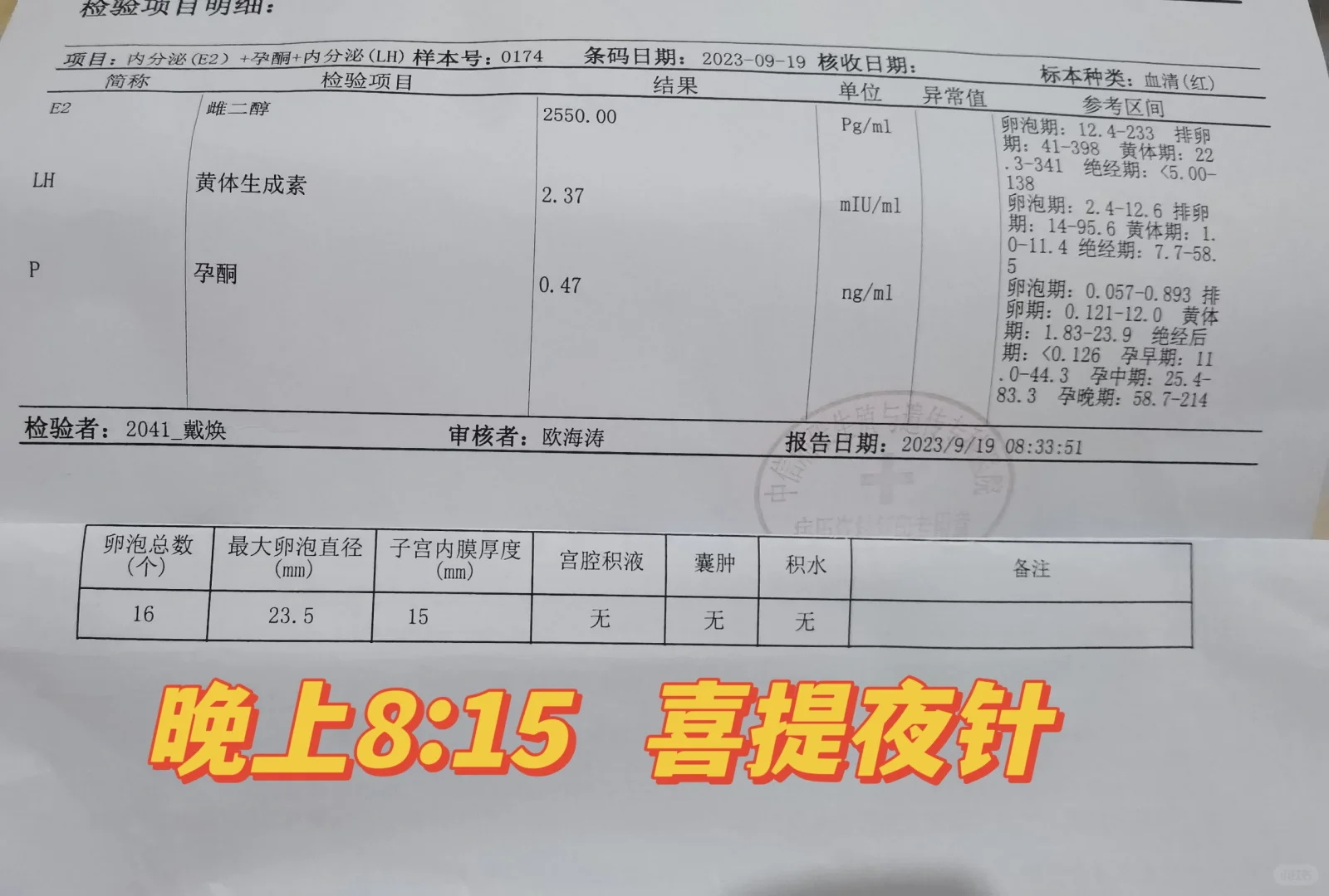 促排12天 喜提夜针啦,代孕网的选性别